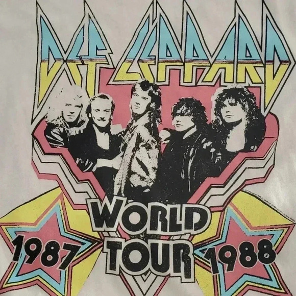 CHASER DEF LEOPARD WORLD TOUR TEE - Picture 2 of 2